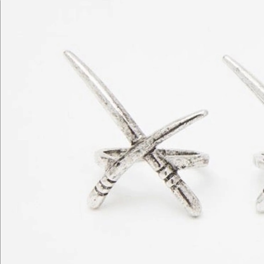 DON'T MESS WITH ME SILVER SWORD RING NEW - Picture 2 of 3